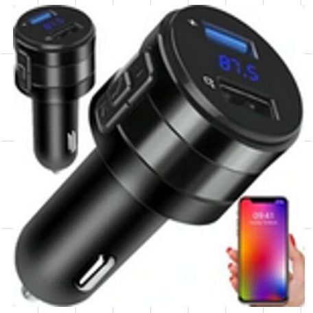 Bluetooth FM transmitter s USB nabíječkou a LCD displejem