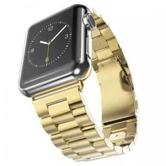   Steel Fit Gold velký řemínek z nerezavějící oceli na hodinky Apple Watch 42/44/45/49