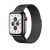 Miláno černý kovový řemínek na hodinky Apple Watch 38/40/41 (magnetický)